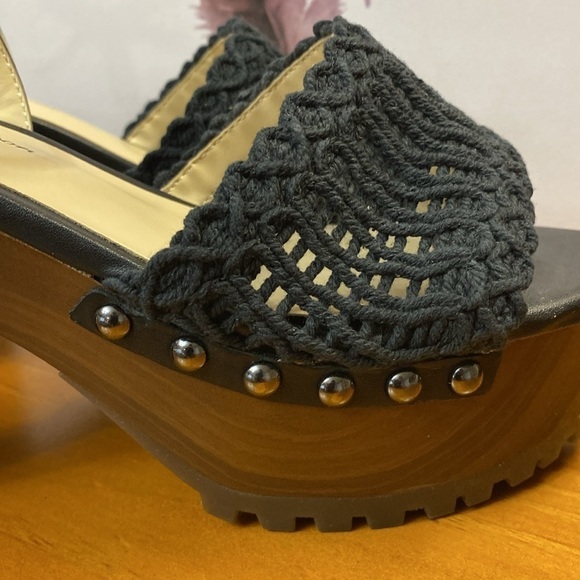 Jessica Simpson Black Pretia Woven Sandals 8.5M NIB - Picture 8 of 10